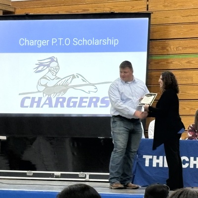 Charger PTO funds a scholarship for high school students, supporting their academic dreams and future success!