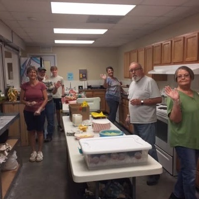 Volunteers at the food booth at the Brown County Fair