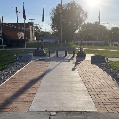 Memorial Bricks at Veterans Park
