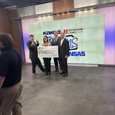 "Wins for Kansas" Non-Profit Grant at KAKE TV awarded by Devaughn James 2026