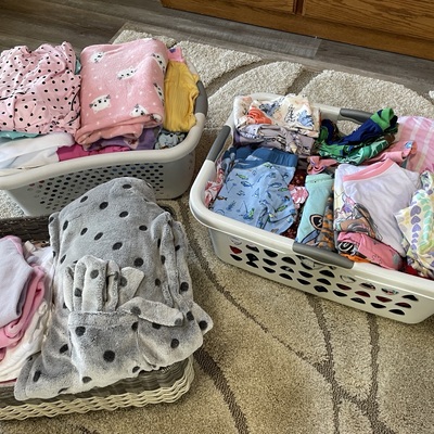 126 Pairs of pajamas donated by the Horton Community!