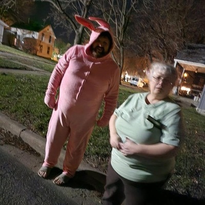 Members participating in Egg My Yard fundraiser