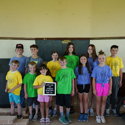 Armor Academy students on the last day of school for the 2025-26 school year.