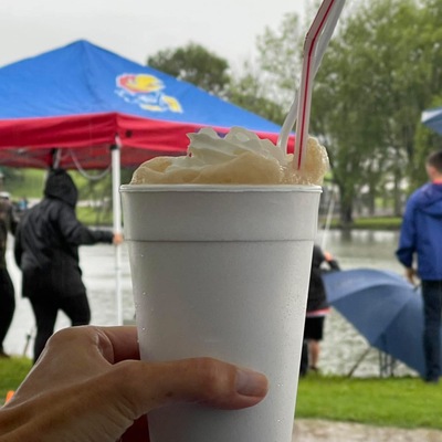 Serving root beer floats at the annual Horton Fish & Game Fishing Derby